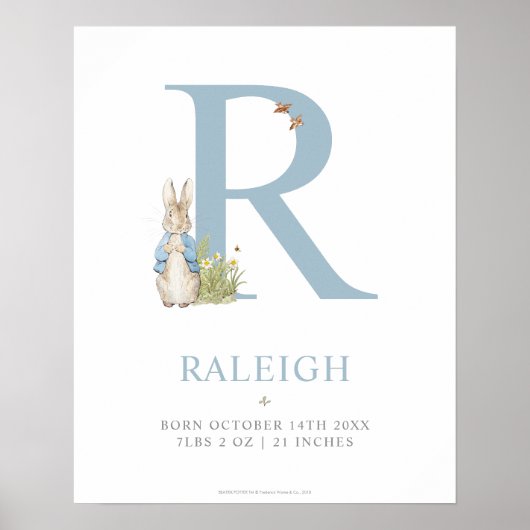Peter Rabbit | Persoonlijke brief R Poster (Voorkant)