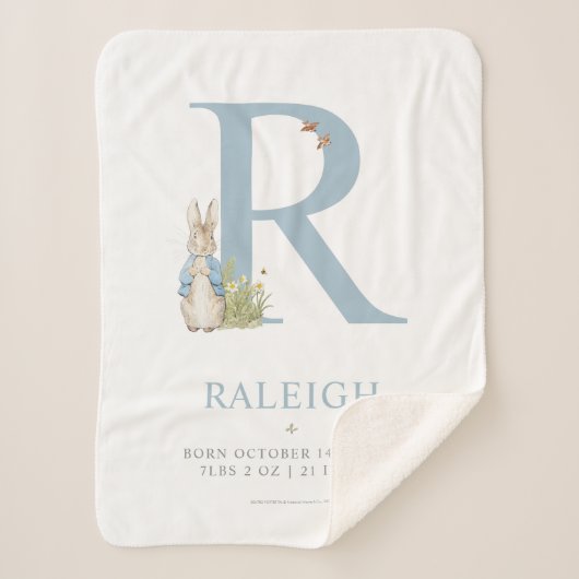 Peter Rabbit | Persoonlijke brief R Sherpa Deken (Voorkant)