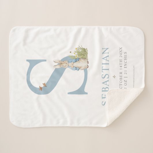 Peter Rabbit | Persoonlijke brief S Sherpa Deken (Voorkant (horizontaal))