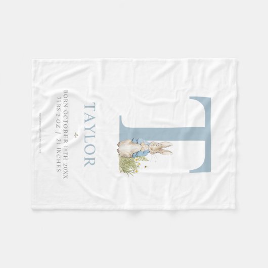 Peter Rabbit | Persoonlijke brief T Fleece Deken (Voorkant (Horizontaal))