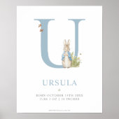 Peter Rabbit | Persoonlijke brief U Poster (Voorkant)