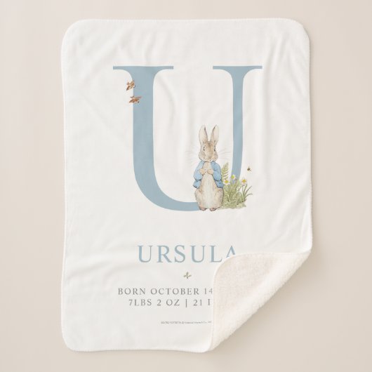 Peter Rabbit | Persoonlijke brief U Sherpa Deken (Voorkant)