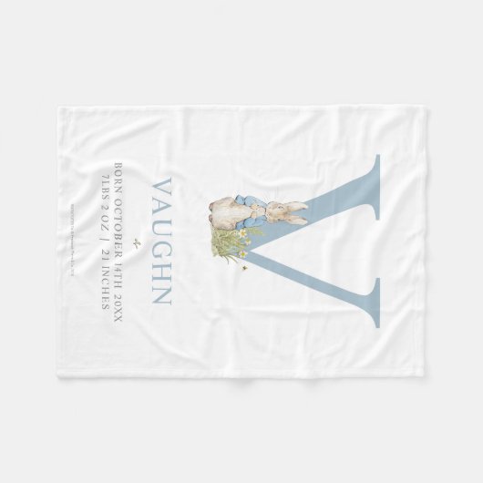 Peter Rabbit | Persoonlijke brief V Fleece Deken (Voorkant (Horizontaal))