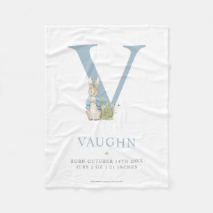 Peter Rabbit   Persoonlijke brief V Fleece Deken
