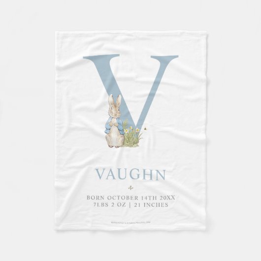 Peter Rabbit | Persoonlijke brief V Fleece Deken (Voorkant)