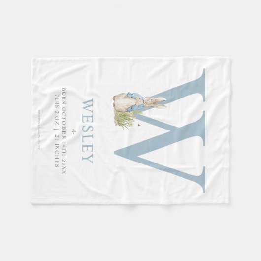 Peter Rabbit | Persoonlijke brief W Fleece Deken (Voorkant (Horizontaal))