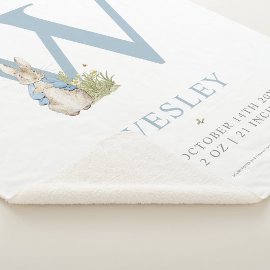 Peter Rabbit | Persoonlijke brief W Sherpa Deken (3/4)