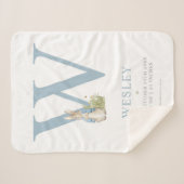 Peter Rabbit | Persoonlijke brief W Sherpa Deken (Voorkant (horizontaal))