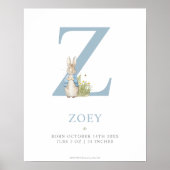 Peter Rabbit | Persoonlijke brief Z Poster (Voorkant)