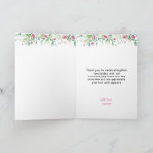 Peter Rabbit Pink Bedankkaart (Binnen)