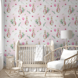 Peter Rabbit Pink Behang