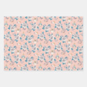 Peter Rabbit | Pink Floral Garden Pattern Inpakpapier Vel (Voorkant 3)