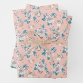 Peter Rabbit | Pink Floral Garden Pattern Inpakpapier Vel (In situ)