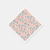 Peter Rabbit | Pink Floral Garden Pattern Servet (Hoek)