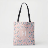 Peter Rabbit | Pink Floral Garden Pattern Tote Bag (Voorkant)