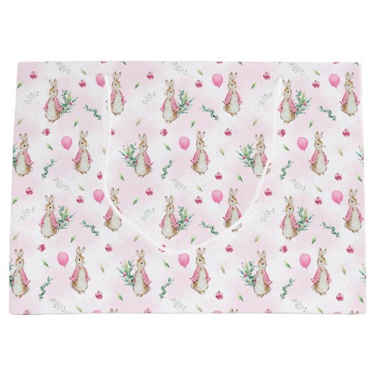 Peter Rabbit Pink Groot Cadeauzakje (Voorkant)
