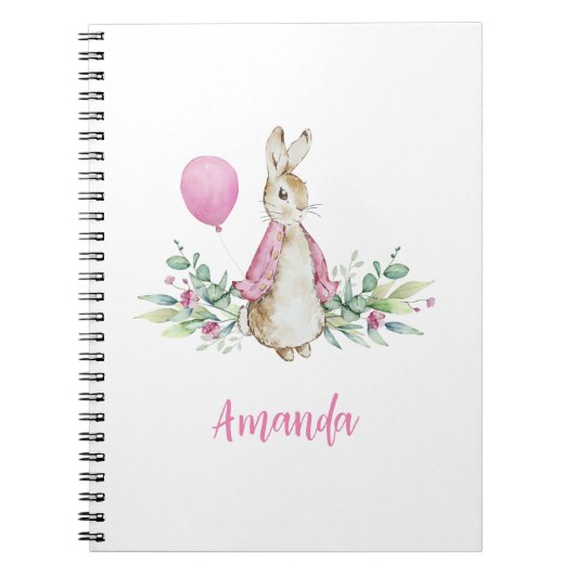 Peter Rabbit Pink Notitieboek (Voorkant)