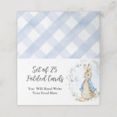 Peter Rabbit Place-kaarten Plaatskaartje (Buitenkant ongevouwen)