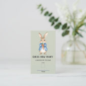 Peter Rabbit raad eens hoeveel Baby shower spel Informatiekaartje (Staand voorkant)