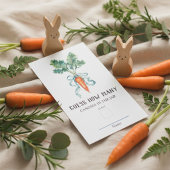 Peter Rabbit raad eens hoeveel Baby shower spel Informatiekaartje