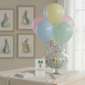 Peter Rabbit raad eens hoeveel Baby shower spel Informatiekaartje