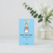 Peter Rabbit raad eens hoeveel Baby shower spel Informatiekaartje (Staand voorkant)