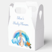 Peter Rabbit Rainbow Carrots Boy Baby shower Bedankdoosjes (Geopend)