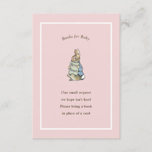 Peter Rabbit Roze  Baby Boek Informatiekaartje