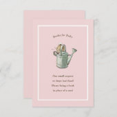 Peter Rabbit Roze  Baby Boek Informatiekaartje (Voorkant / Achterkant)