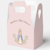Peter Rabbit Roze Baby shower Bedankdoosjes (Open)