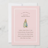 Peter Rabbit Roze  Baby shower Kaart (Voorkant)