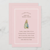 Peter Rabbit Roze  Baby shower Kaart (Voorkant / Achterkant)