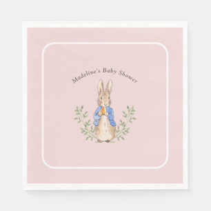 Peter Rabbit Roze  Baby shower Servet