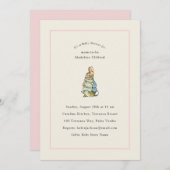 Peter Rabbit Roze Ivoor  Baby shower Kaart (Voorkant / Achterkant)