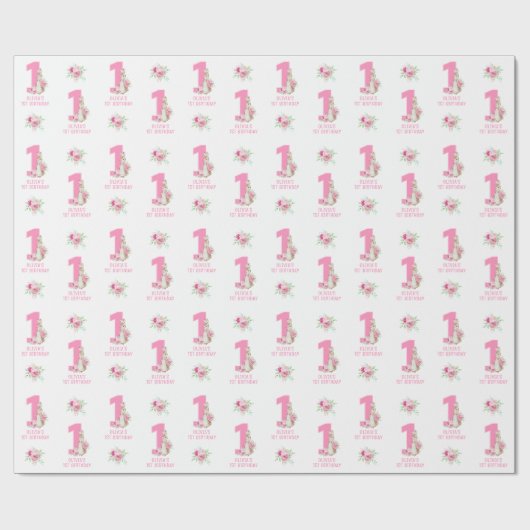 Peter Rabbit | Roze Verjaardags Verpakking Cadeaupapier (Vlak)