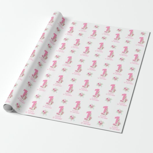 Peter Rabbit | Roze Verjaardags Verpakking Cadeaupapier (Uitgerold)