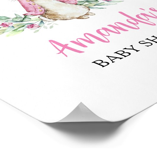 Peter Rabbit Roze Welkomstbord Poster (Hoek)