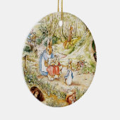 Peter Rabbit’s Neighbourhood by Beatrix Potter Keramisch Ornament (Rechts)