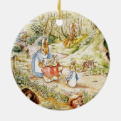 Peter Rabbit’s Neighbourhood by Beatrix Potter Keramisch Ornament (Achterkant)