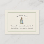 Peter Rabbit Sage Green  Baby Boek Informatiekaartje (Voorkant)