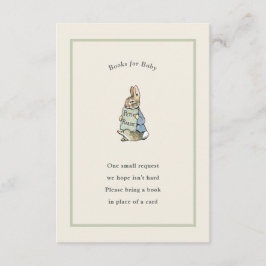 Peter Rabbit Sage Green  Baby Boek Informatiekaartje