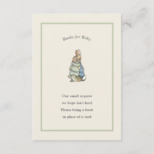 Peter Rabbit Sage Green  Baby Boek Informatiekaartje