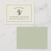 Peter Rabbit Sage Green  Baby Boek Informatiekaartje (Voorkant / Achterkant)