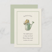 Peter Rabbit Sage Green  Baby Boek Informatiekaartje (Voorkant / Achterkant)