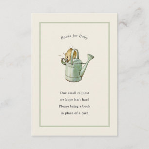 Peter Rabbit Sage Green  Baby Boek Informatiekaartje