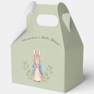 Peter Rabbit Sage Green Baby shower Bedankdoosjes