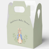 Peter Rabbit Sage Green Baby shower Bedankdoosjes (Open)
