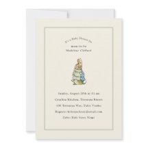 Peter Rabbit Sage Green  Baby shower