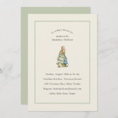 Peter Rabbit Sage Green Baby shower Kaart (Voorkant / Achterkant)