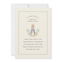 Peter Rabbit Sage Green  Baby shower